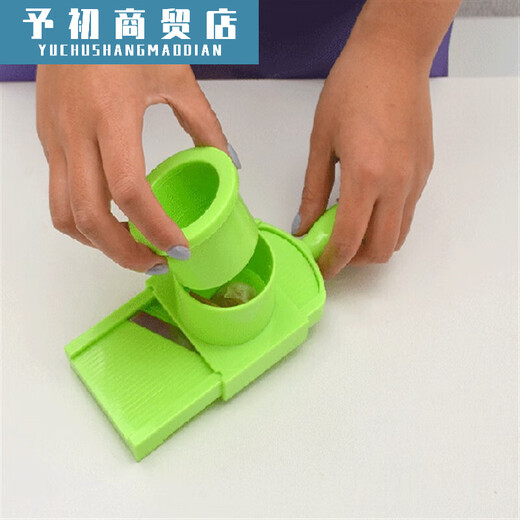 Baiqi garlic cutter multi-functional manual garlic slices kitchen lazy restaurant home barbecue garlic press large size