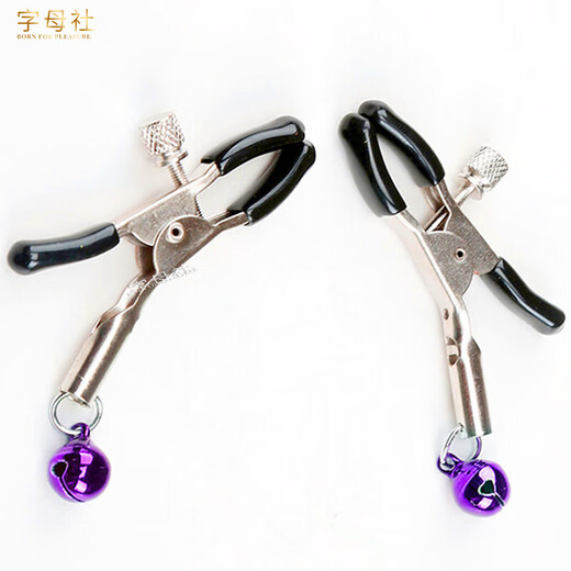 Alphabet Society SM Bell Nipple Clamp Passion Pain Punishment Props Male and Female Couple Sexual Adult Sex Toys Alternative Toys