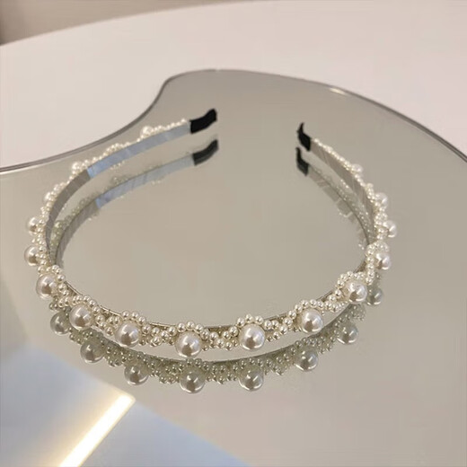 Yuesuiren celebrity imitation pearl headdress women's hair bundle thin hair hoop female fairy headband elegant temperament versatile hairpin hair accessories elegant temperament headband