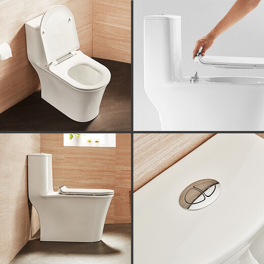 HUIDA Bathroom flush toilet toilet solid wood bathroom cabinet shower shower combination set 6218+1381-80+5510(faucet set) 305 pit distance Original shipment Inspection before signing