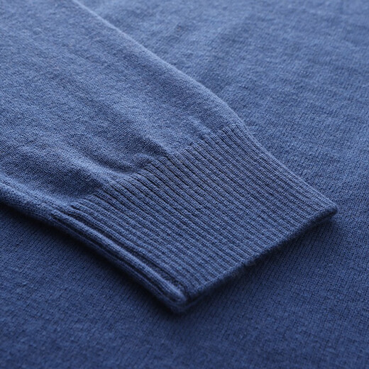 春竹【商场同款】100%纯羊毛毛衣基础百搭针织上衣打底衫套头羊毛衫男 圆-漆黑 XL