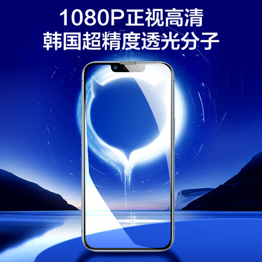Flash Magic is suitable for Apple 13 tempered film iPhone 13 Promax mobile phone film full screen 360 anti-privacy film earpiece dustproof anti-fall anti-explosion protective film 13Pro max 360 full screen anti-peeping and dustproof 1 piece