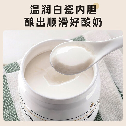 小熊（Bear）酸奶机 家用全自动定时自制米酒机泡菜机 送陶瓷6分杯SNJ-C10P2 SNJ-C10P2