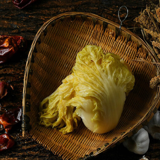 People-Friendly Food (Qinmin) Beidahuang Organic Pickled Cabbage 600g/bag Bagged Vegetables Dumplings Hot Pot New Year’s Goods