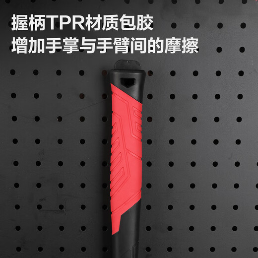 Deli professional grade rubber and plastic hammer steel pipe handle shockproof rubber hammer installation hammer rubber hammer 45mm