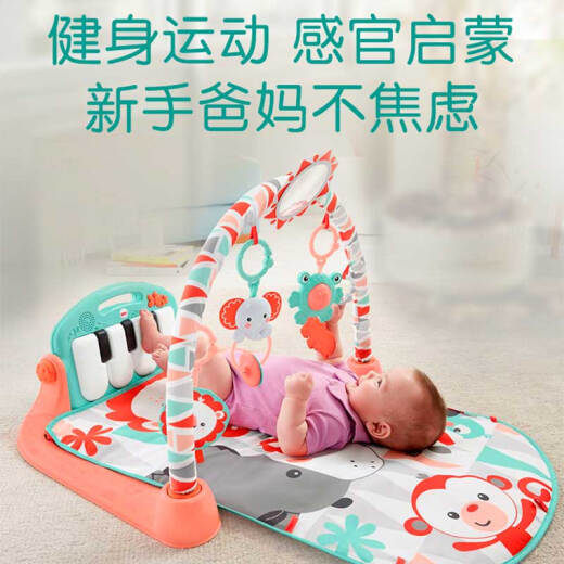 Fisher-Price Infant Gift 0-36 Months Newborn-Pedal Piano Fitness Stand (Mint Green) GDL83