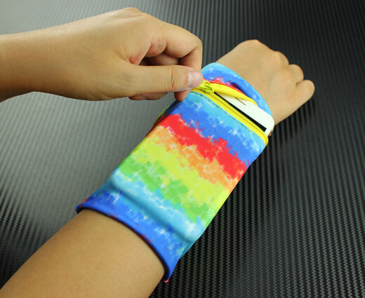 IGIFTFIRE hand bowl mobile phone cover jogging equipment wrist mobile phone bag Apple arm wrist bag bag sweat towel running arm bag sports mobile phone wrist cover for men and women K03 plant pattern weight 131 to 180 recommended size M