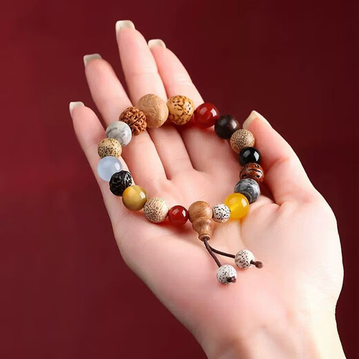 Li Juming 18 seeds Buddha beads Bodhi bracelet Vajra Eighteen seeds Duobao bracelet men and women Year of the Snake Gifts Peaceful Rosary Beads Putuo Mountain Eighteen seeds Duobao bodhi bracelet