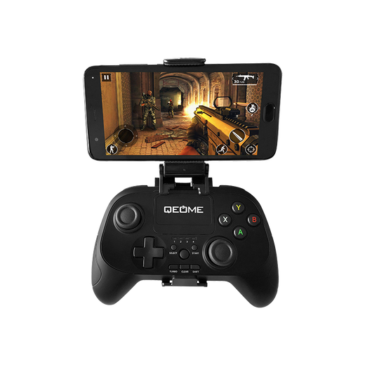 Fun Apple delta simulator Android mobile game controller wireless Bluetooth computer TV Switch King of Glory Peace Elite PC version steam Genshin Impact Chicken Gohan Bluetooth wireless controller + bracket + receiver (Apple Android/Computer/TV)