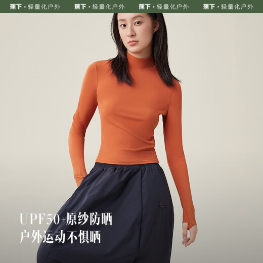 Benefacción Camisa de la base deportiva para mujeres con media tortuga deportes al aire libre que corren calientes afuera de manga larga EL14223 Graphite Grey L (100)
