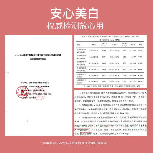 Avec Moi 静谧之境益生菌靓齿美白牙膏100g*3支 （清新口气 牙渍牙黄） 