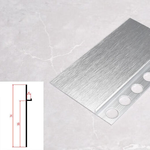 FACEMINI FN-684 Ligne de plinthe de panneau mural 5cm sans gifle en alliage en aluminium incorporé 9 mm plinthes invisible 7429 Black mat 2,5 mètres