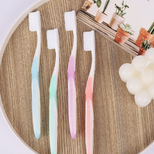 Yongman Jianjilong Nano Toothbrush Non-shedding Silicone Brush Head Soft Bristle Tooth Guard Thousands of Hairs Family Adults Travel Necessary Nano Soft Bristle 2 Count