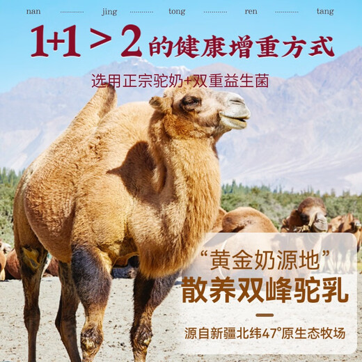 Renhe Probiotic Camel Milk Protein Powder is suitable for weight gain, weight gain, fast weight gain, fattening products, fattening food for adults, men and women, one can trial pack, recommended to take 3 cans
