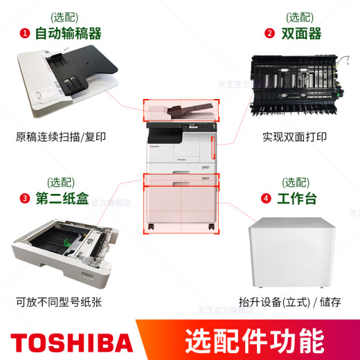 
Toshiba (TOSHIBA) DP-2523A printer Toshiba black and white copier a3a4 multi-function laser composite machine new model 2523A standard [mobile phone printing + USB flash drive printing scan]