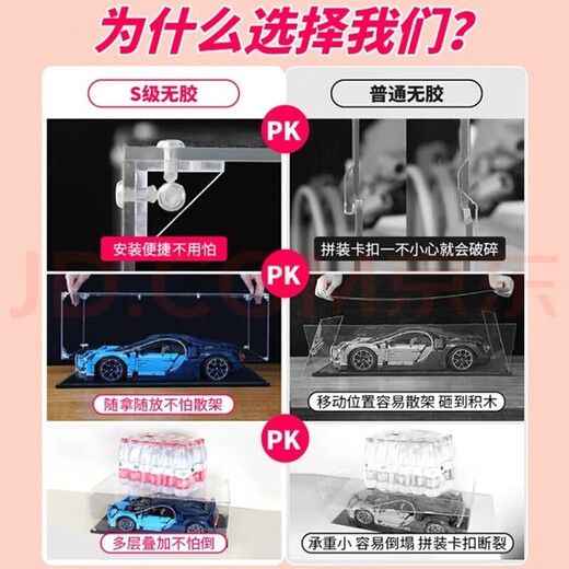 BrickLight signature football basketball volleyball storage display box acrylic No. 234567 standard ball high-definition transparent dust cover experience 2mm (collection S level) black brushed base No. 7 ball suitable for -30*30*30 (ball rack included)