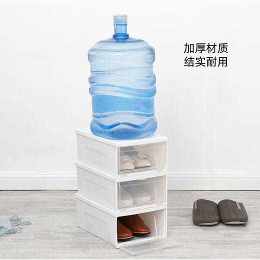 Alice shoe box aj shoe box transparent storage box shoe rack storage box shoe cabinet men's sneakers leather shoe finishing silk fully transparent 46 points 5 size AJ can hold 8 pieces