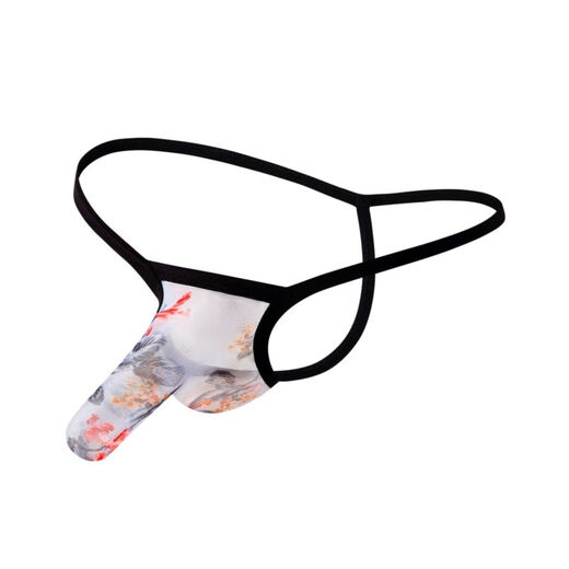 Sexy underwear for men, smooth and soft mesh, separated perspective, men's sexy sexy thong, T-string underwear, sexy underwear, alternative sexy SM, purple red, European size