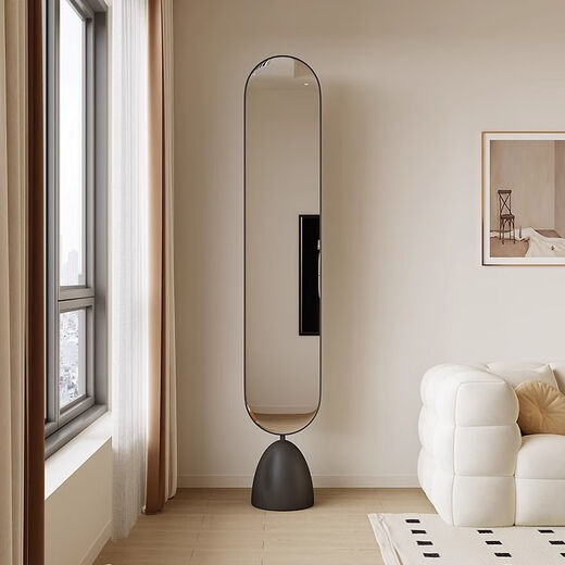 Qinkai Nordic Ins Mirror en el piso Sala de estar de la casa Mirror de la pared de la pared del dormitorio del espejo del dormitorio.