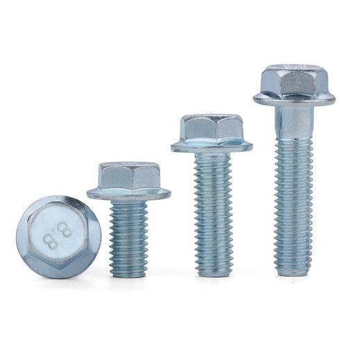 XMSJM5M1288 grade flange screws flange bolts high strength external hexagonal padded flange face screws M1020 pcs screw length 65mm half thread