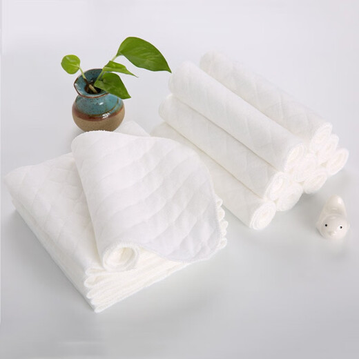 
Plaid bear baby diapers in spring and summer breathable water-absorbing diapers washable urine pads baby diapers cloth summer newborn meson cloth 10 pieces (nine layers thickened) 46cmX17cm