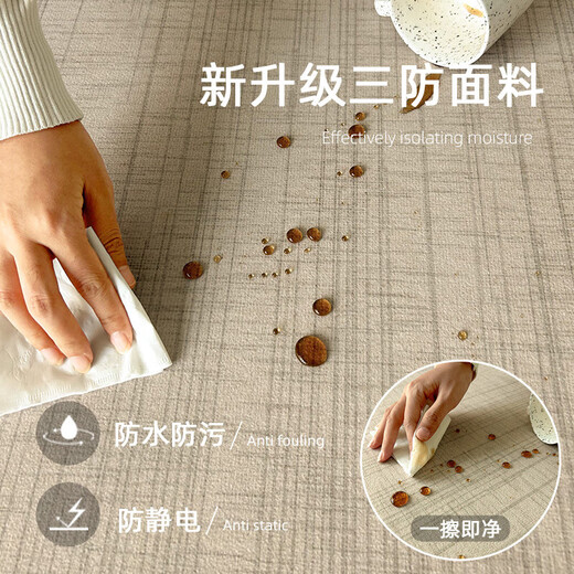 山头林村客厅地毯轻奢感免洗现代简约异形沙发茶几毯可擦不规则地毯 现代13659 1件 160*230CM客厅