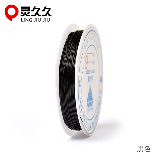 Lingjiujiu elastic thread bracelet, rubber band bracelet thread, beaded thread bead rope bracelet thread, crystal Wenwan Buddha beads rope, transparent color 1.0MM