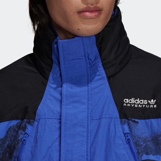 阿迪达斯 （adidas）新款三叶草男装冬季户外工装舒适保暖羽绒服连帽防风夹克外套上衣 H13578 XS