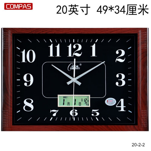 Combasi Silent Wall Clock Гостиная спальня кварцевая часа офисная школа расписание настенные часы 49*34 см. Модель календаря белого диска