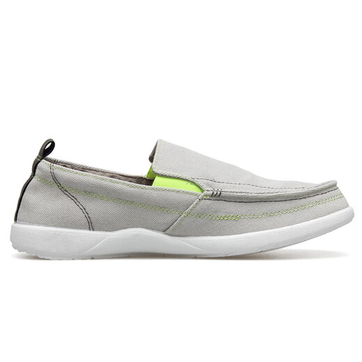 
Huili Yishou Driving Shoes Soft Sole Anti-Slip Men's Shoes Flat Sole Casual Shoes Sleeve Canvas Shoes Light Gray 43/Standard Size