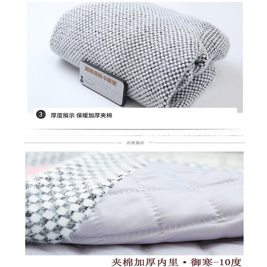 Hengtian Girls 'Mantel Herbst und Winter Kinder mit mittlerem Wollmantel mit mittlerem großem Kinderfleck Baumwolle verdickte kleine Mädchen Mantel Kleidung grau 130