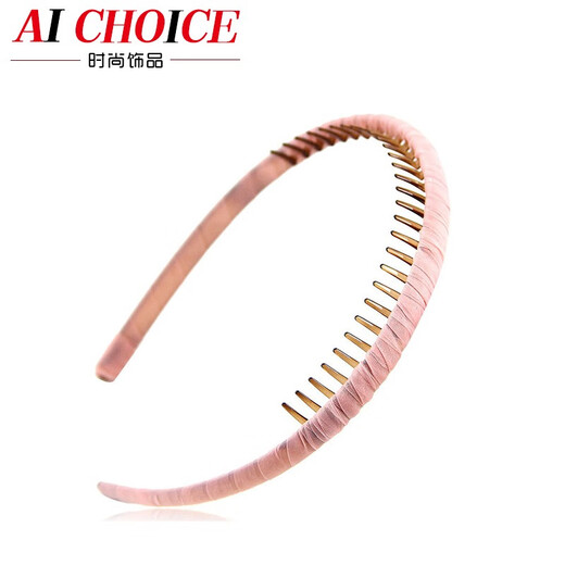 AiChoice headband, Korean version, hand-sewn headband with toothed edges, hair accessories, pressed floral hairpin for women, fashionable dark red