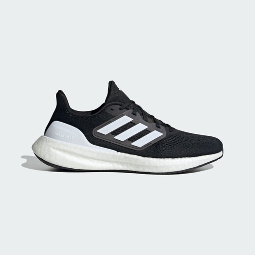阿迪达斯（adidas）男鞋2025夏季新款PUREBOOST 23跑步鞋减震网面透气低帮训练运动鞋 IF4839黑白 43 (265mm)