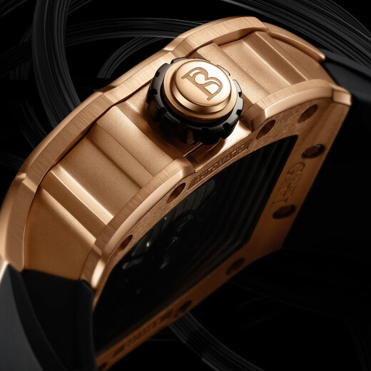 Bugatti (BONEST GATTI) Phantom Series German Hollow Men's Watch Barrel Automatic Mechanical Watch Valentine's Day Birthday Gift BG9904-A1 Dark Green