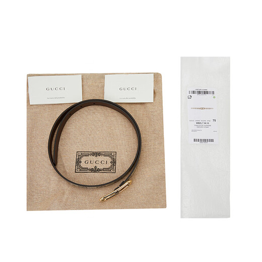 
GUCCI Women's Jackie 1961 Series GG Printed Belt Belt Beige/Ebony 649492 KGD0G 9742 95
