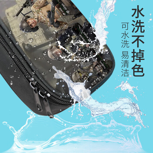 多功能笔袋 游戏周边暗区突围帆布多层高颜值大容量大学高中生文 大容量三层帆布笔袋-B13751
