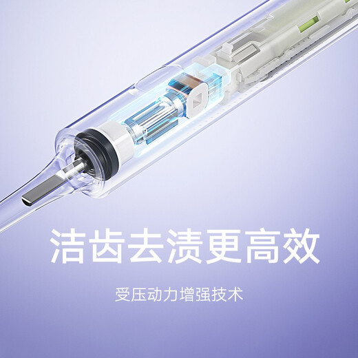 米家 小米电动牙刷T302 声波震动 4种净齿模式 低噪轻柔震感 软毛刷头 150天续航 防水充电 生日礼物 蓝黑色