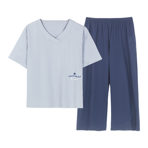 Desde el corazón Pajamas de algodón puro para mujeres en pantalones cortos de manga corta de verano Pajamas de pijama suelto de verano ropa casual casual C HA 684 XL Mujeres [Altura 165-170 Peso 120-140Jin [Jin iguala 0.5 kg]]