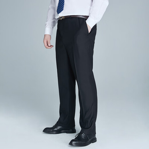 Ayou fat plus size formal trousers men's business casual solid color trousers plus fat extra large loose straight work work trousers men