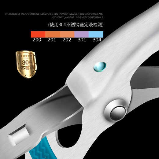 Baijie 304 stainless steel anti-scalding clip two-piece set, anti-scalding bowl steamer clip, household kitchen anti-slip dish clip, 304 stainless steel anti-scalding two-piece set