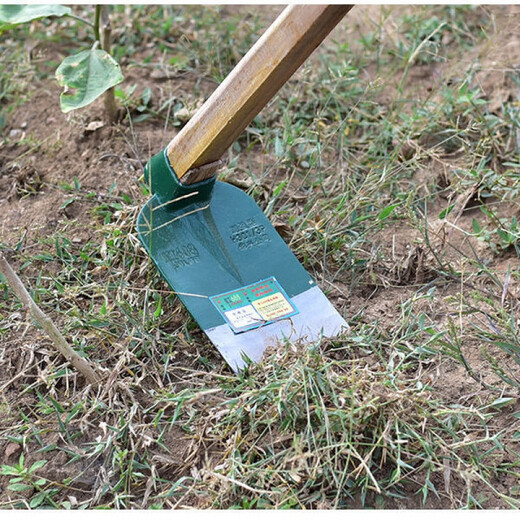 Hacke im alten Stil für landwirtschaftliche multifunktionale Graben- und Graben- und Grabengrabenmaschine Außenkonstruktion Full Stahl Hacke Gartenwerkzeug 688 Weithacke + 1,2 Meter Griff