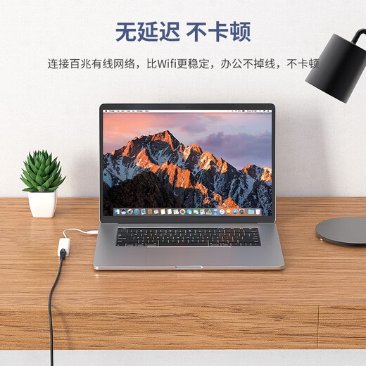 Biaz Ethernet converter Type-C to RJ45 network port USB-C to wired 100M network card driver-free network port network cable adapter head