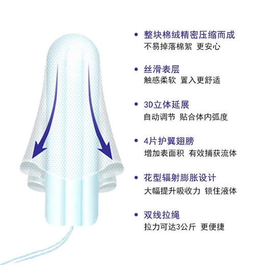 
o.b.Sanitary tampons are multi-type *3 sanitary tampon swim hygiene aunt towel female student anti-side leakage swimming imported from Germany red