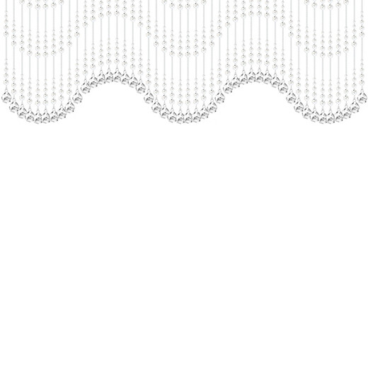 Beautiful double-bead curtain crystal curtain living room partition curtain cross beam decorative curtain wavy shape porch aisle balcony hanging curtains. Ice rain is full of wavy shapes. 46 wavy shapes are hanging within 1.4-1.8 meters in width