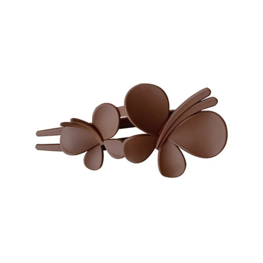 Xiangwan Butterfly Hair Clip für Frauen auf der Rückseite ihrer Köpfe, Haarclip für Frauen, einzeilige Haarclip für Frauen, Erdfarbe Haarklamme