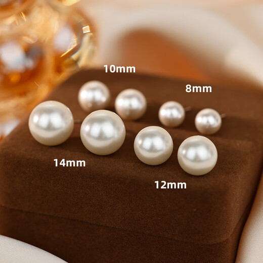 Yinao 999 sterling silver pearl earrings 2025 new trendy pure silver earrings for women light luxury high-end earrings jewelry fever same style pearl earrings 8mm 925 silver
