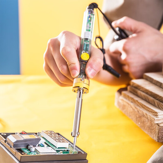 Deli constant temperature electric soldering iron 60W adjustable temperature electric soldering iron temperature control welding electronic repair tool electric welding pen 60W adjustable temperature electric soldering iron (external heating type) DL8820