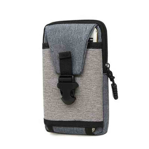 Kingtrip 6.5-inch mobile phone waist bag men's belt mobile phone bag belt waist bag sports tactical waist bag mobile phone bag arm bag light gray