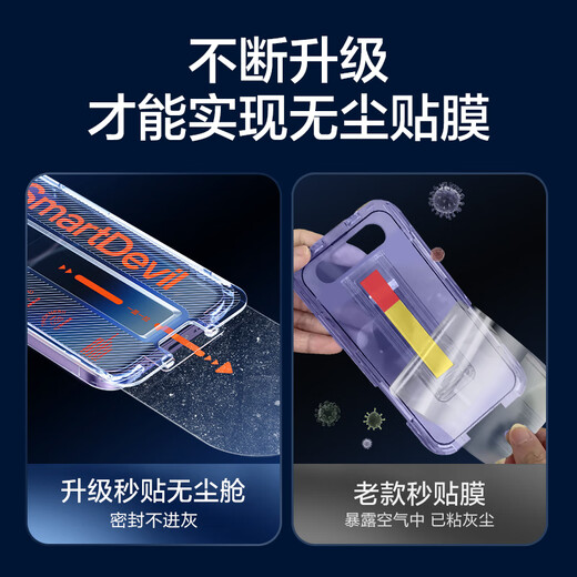 Flashmox is suitable for Apple 14promax tempered film, iPhone 14promax mobile phone film, dust-free chamber, full-screen, high-definition, explosion-proof, anti-fingerprint, dust-free diamond film set of two, 14promax super smooth feel dust-proof film, can be applied in one second