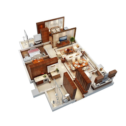 Golden Mantis home package renovation design renderings Decoration company rough room decoration Fine decoration room hard decoration Reservation fee